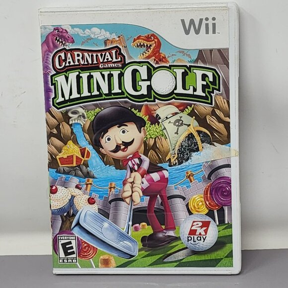 Carnival Games Mini Golf Wii Video Game By 2K Play E For Everyone Untested - Picture 1 of 6